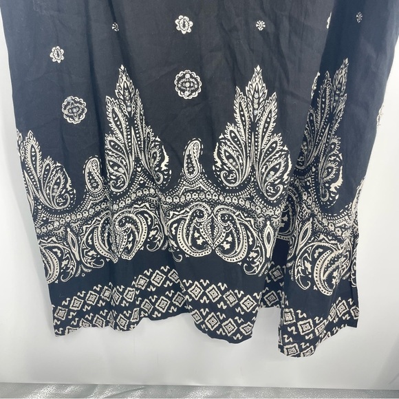 PHASES Black & White Floral Embellished short sleeve Dress SIZE XL - NEW - Picture 7 of 11